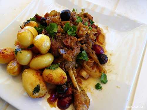 Tajine de canard cerises-pistaches 