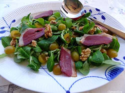 Salade sucrée salée aux mirabelles