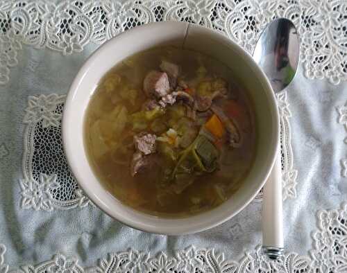 Soupe rustique de canard