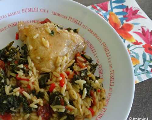 Pâtes orzo au poulet et tomates séchées à l'huile de Giada de Laurentiis