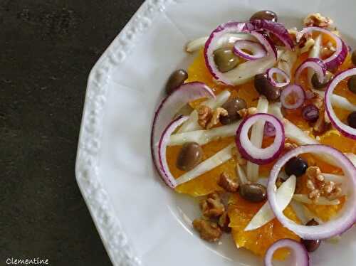 Salade d'oranges sanguines et fenouil