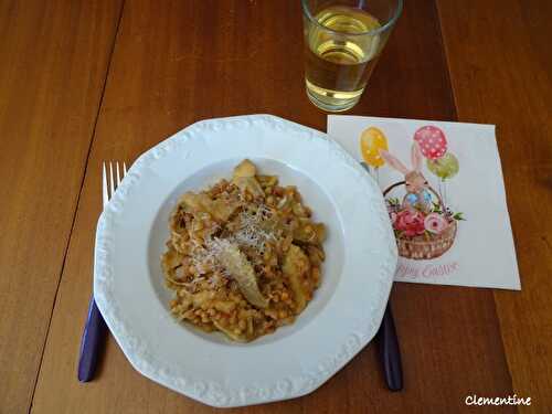 Fregola sarda aux artichauts et pecorino 