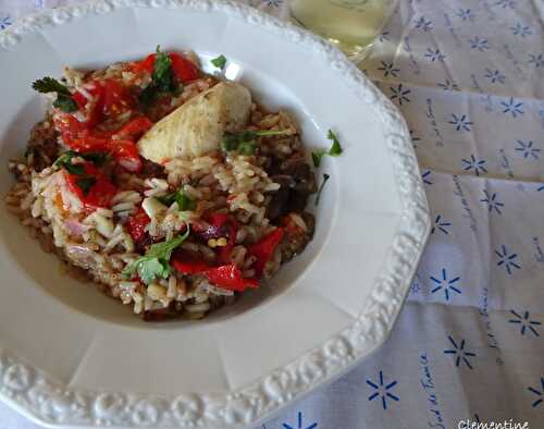 Riz à la tapenade et aux légumes grillés