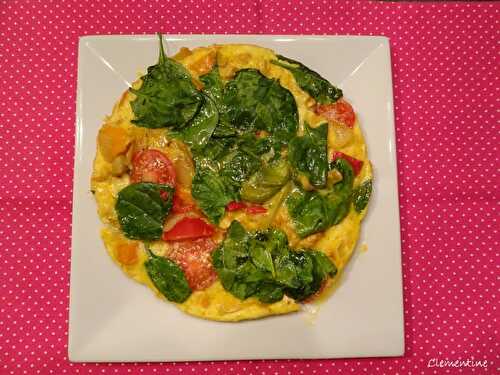 Frittata préparée dans l'airfryer