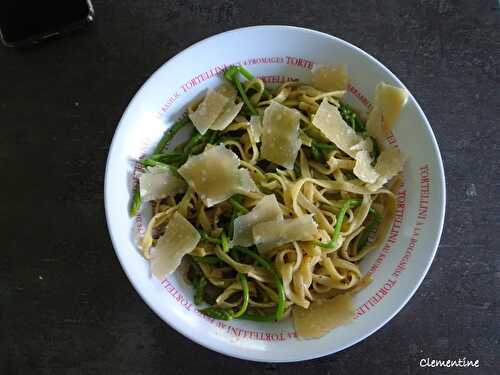 Tagliatelle aux ornithogales (asperges des bois)