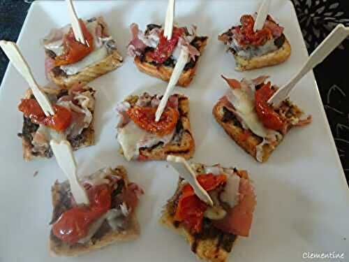 Pintxos au jambon basque et Ossau-Iraty