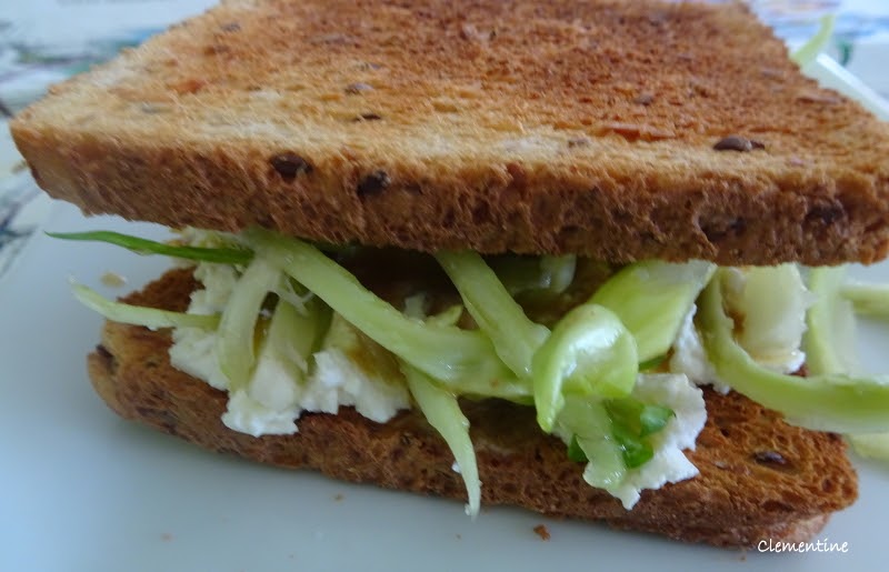 Puntarelle, ricotta et crème d'anchois