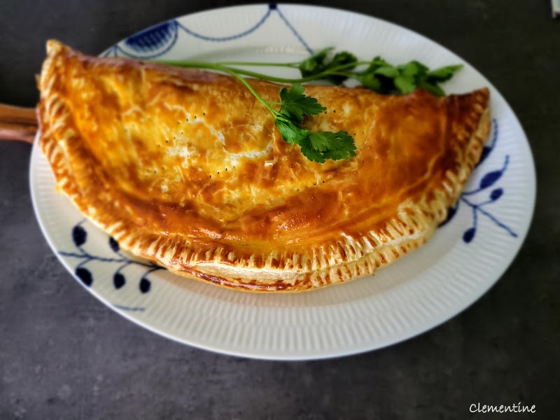 Tarte salée aux épinards, fromage et guanciale