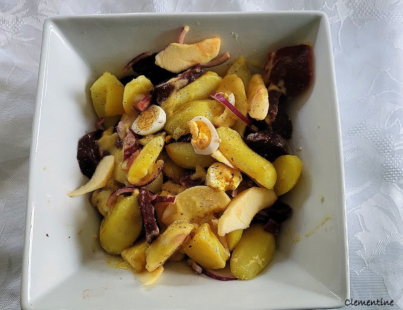 Salade de pommes de terre et betteraves