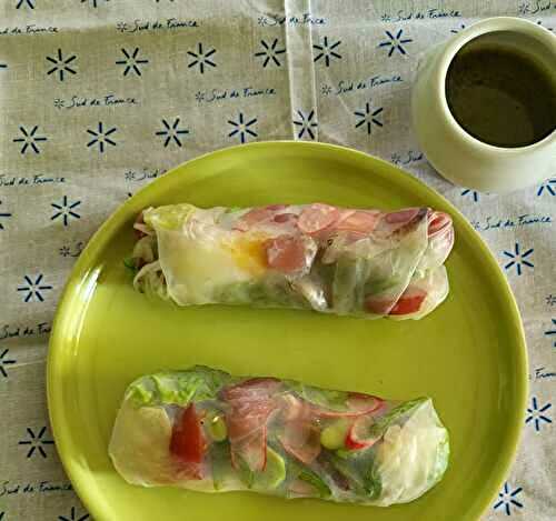 Salade niçoise en rouleau de printemps de Mory Sacko