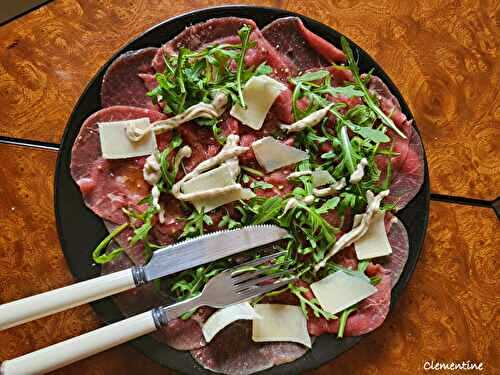 Carpaccio à la mayonnaise à la truffe