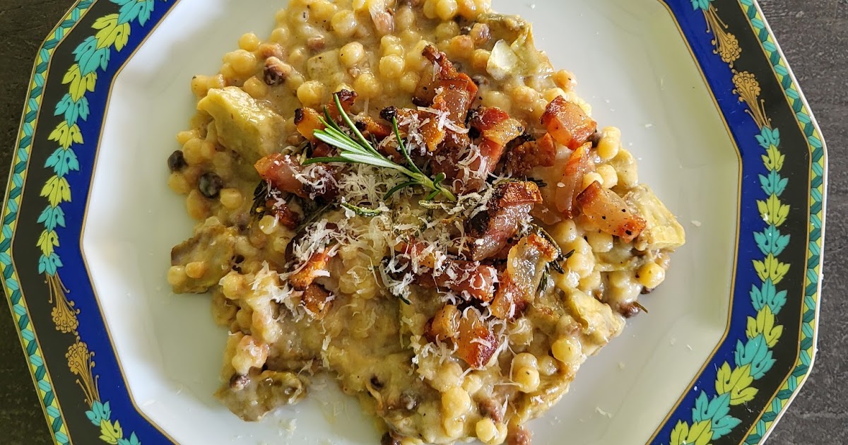 Fregola sarde aux artichauts et scamorza fumé de Simone Zanoni
