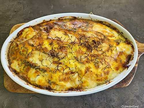 Clafoutis aux poireaux gratiné au taleggio