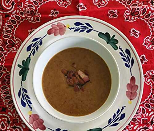 Soupe aux haricots bruns