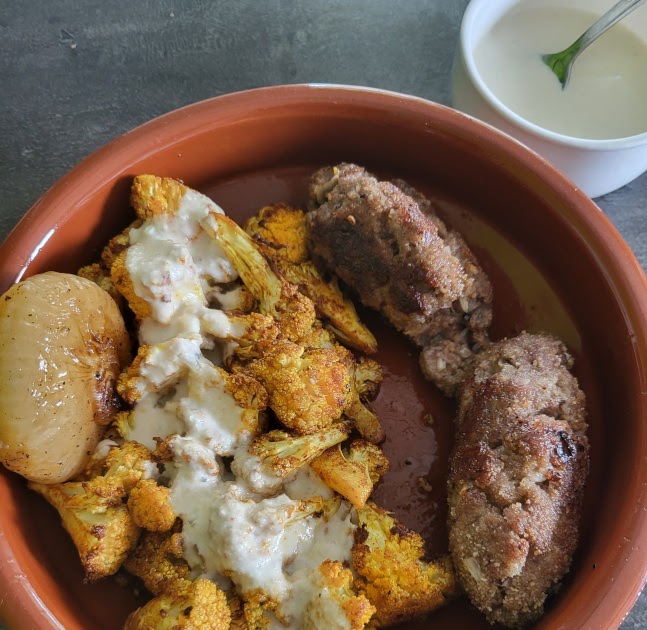 Chou-fleur rôti à la libanaise au tahini