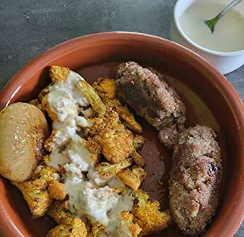 Chou-fleur rôti à la libanaise au tahini