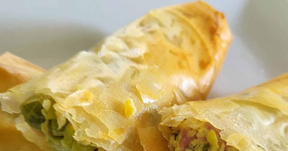Nems de petits pois au jambon cru