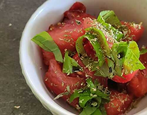 Salade de tomates de Jamie Oliver