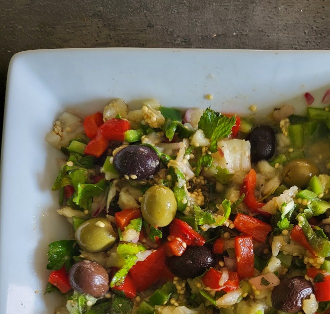 Salade algérienne aux aubergines