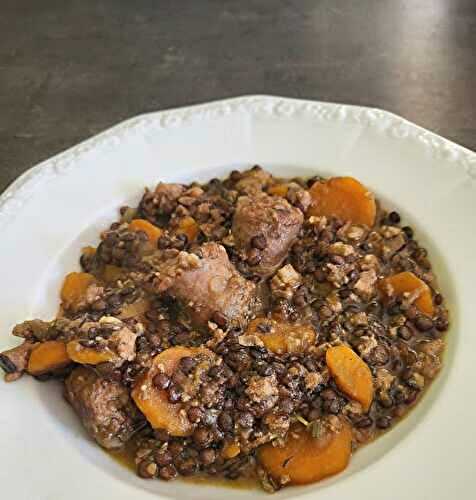 Lentilles aux fricandeaux