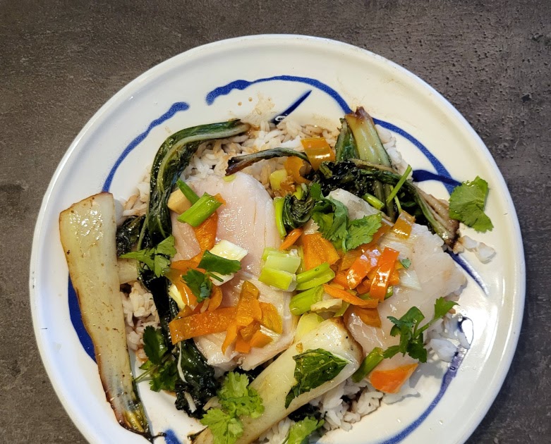 Cabillaud à la vapeur au gingembre et sauce soja