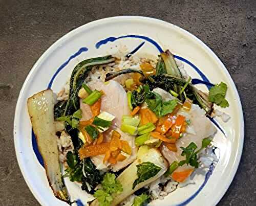 Cabillaud à la vapeur au gingembre et sauce soja