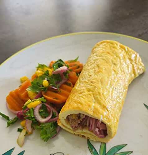 Cottage cheese wrap au thon