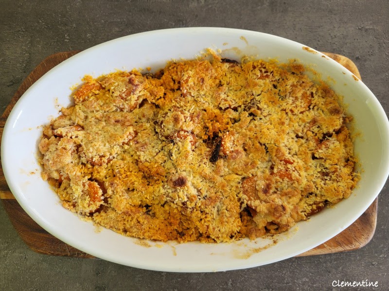 Crumble salée de carottes et chorizo