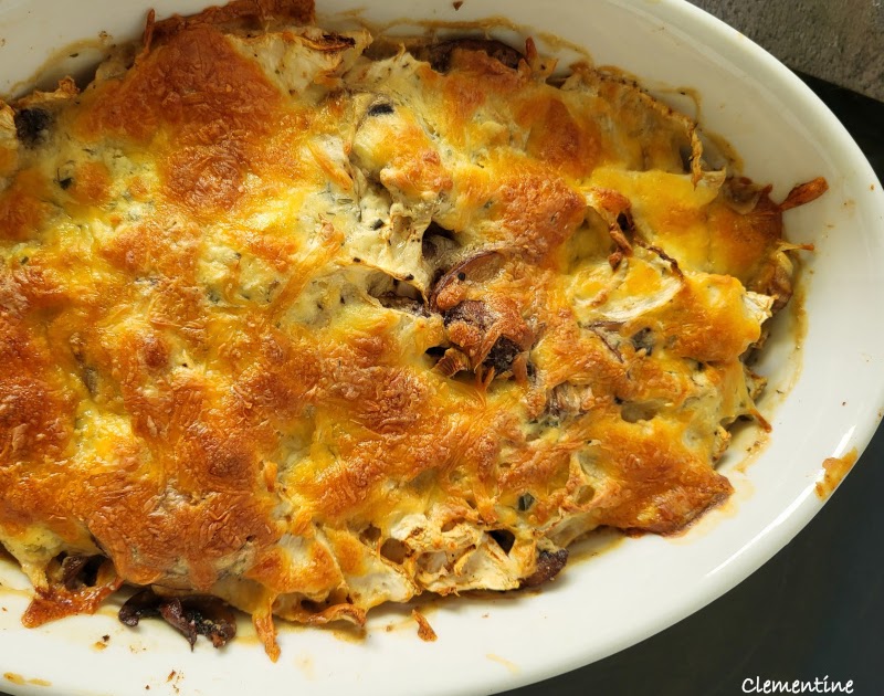 Gratin de céleri-rave aux champignons