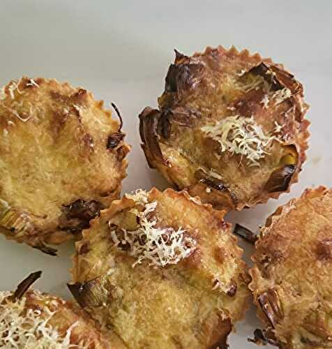 Muffins aux poireaux et parmesan