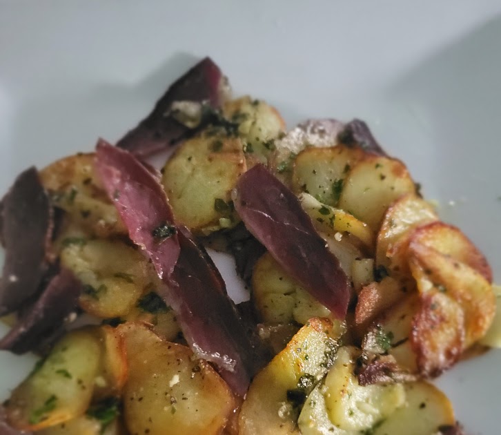 Pommes de terre sarlandaises au magret de canard séché