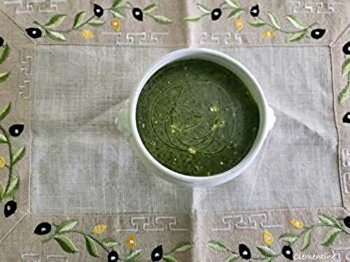 Soupe d'épinards et pommes de terre