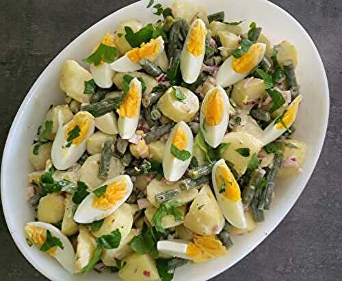 Salade de pommes de terre et haricots verts