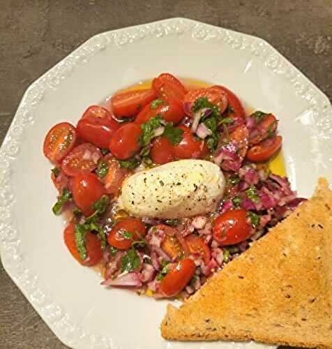 Salade de tomates à la burrata