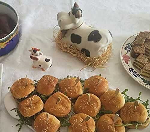 Mini burgers au magret de canard fumé