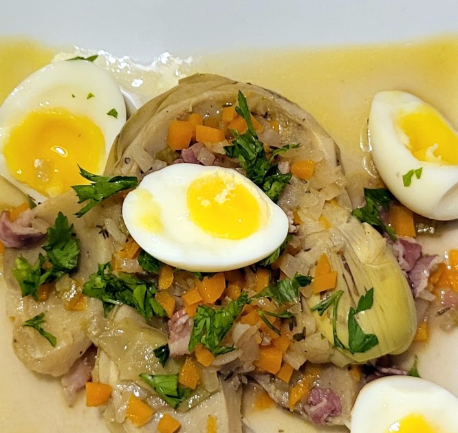 Artichauts à la barigoule provençale d'Albane  Auvray