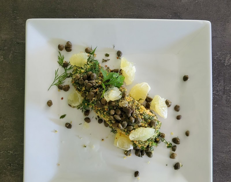 Saumon en croûte d'herbes
