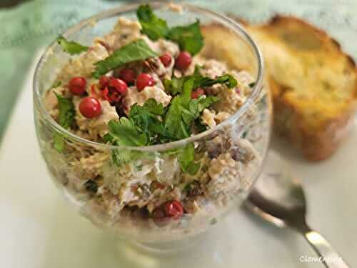 Rillettes de thon à la coriandre