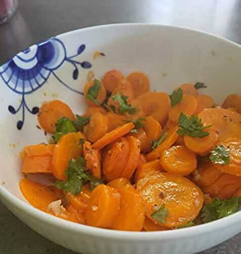 Salade de carottes, cumin et coriandre