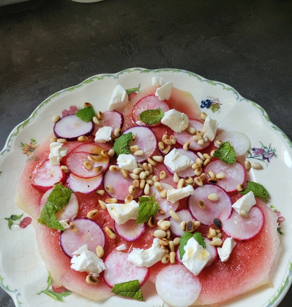 Salade de pastèque au radis et à la feta de Jamie Oliver
