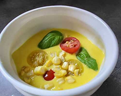 Gaspacho doux de maïs