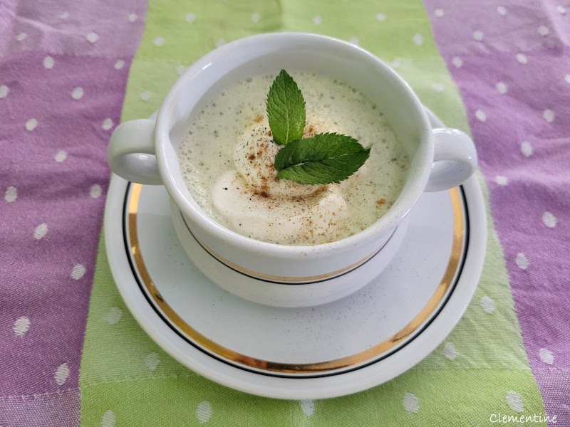 Soupe glacée au concombre d'Anne Alassane