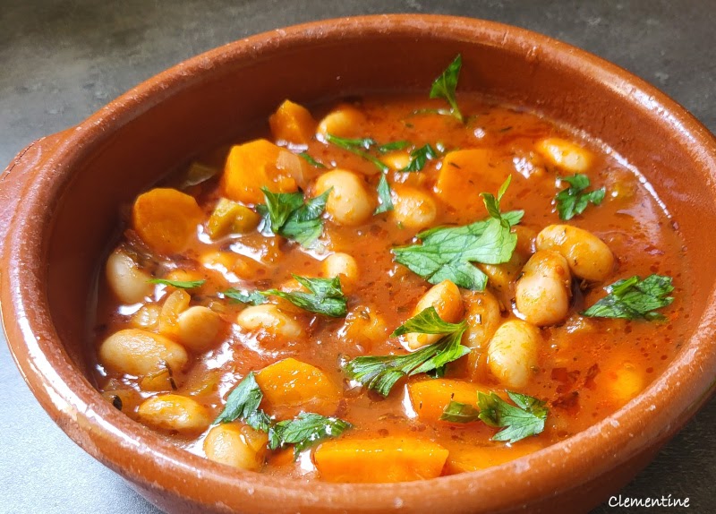 Fasolatha - Soupe de haricots borlotti