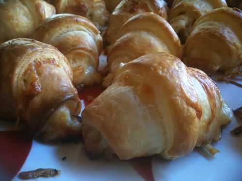 Mini croissants jambon fromage