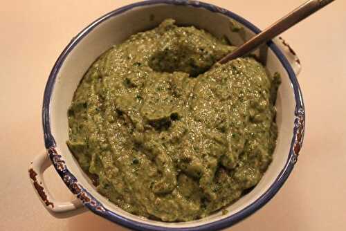 Pesto mâche/champignons