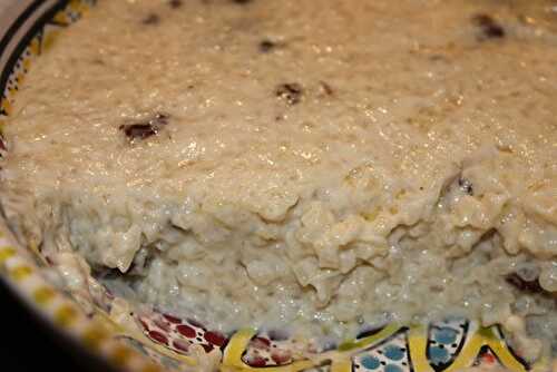 Riz au lait au lait de coco