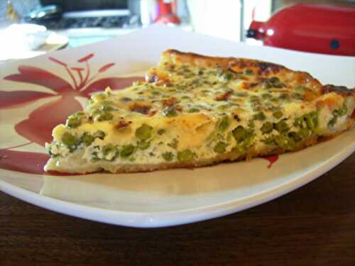 Tarte aux petits pois