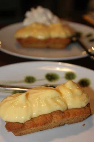 Tartelette au citron sablé pistache-basilic de Ruben