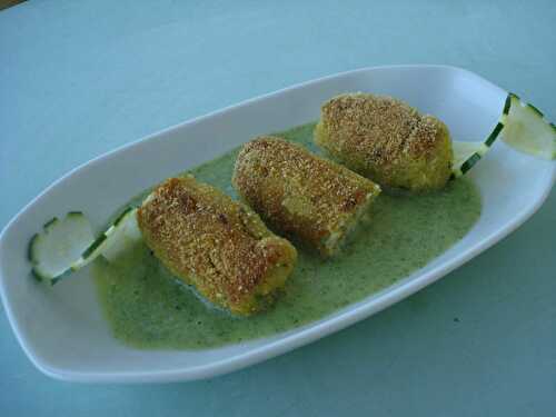 Croquettes de courgettes aux flocons de quinoa