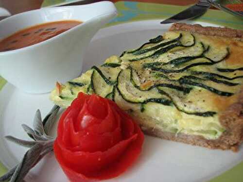 Tarte aux courgettes de mon jardin..............